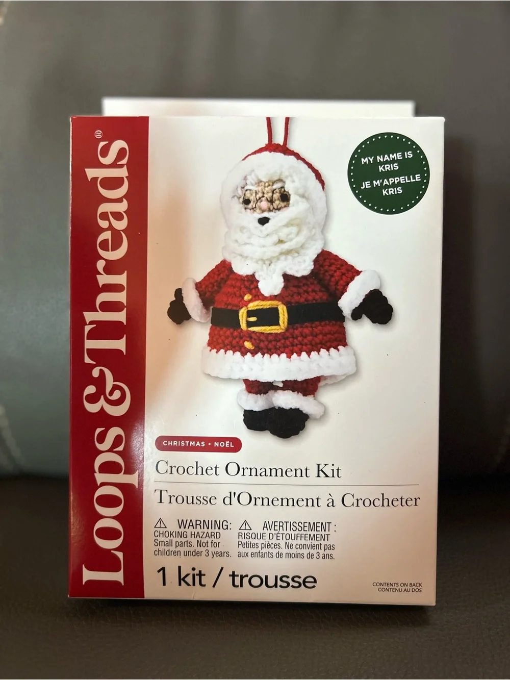 Loops & Threads Red Santa Crochet Ornament Kit #2